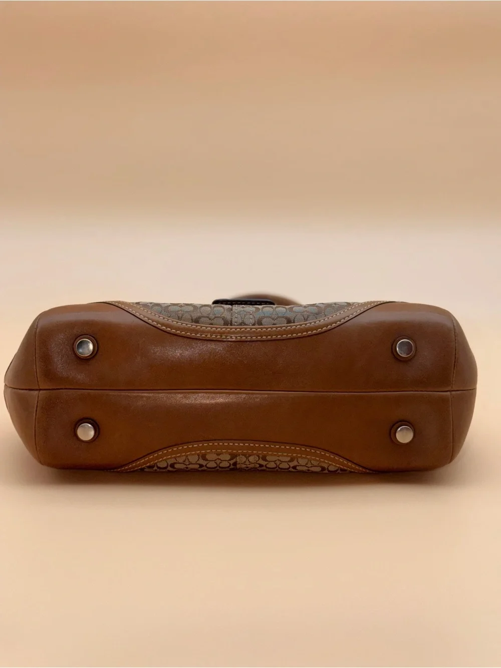 Coach Soho Brown Signature Canvas Satchel